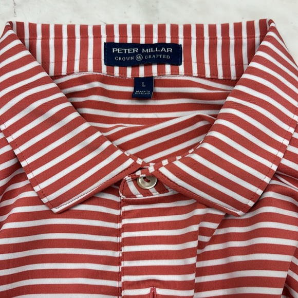 Peter Millar Crown Crafted polo Large EUC - Picture 2 of 2